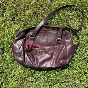 Maroon Etienne Aigner handbag